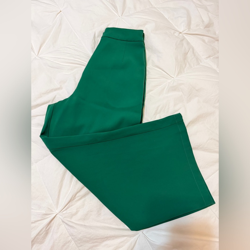 Commense Green Wide-Leg Pants